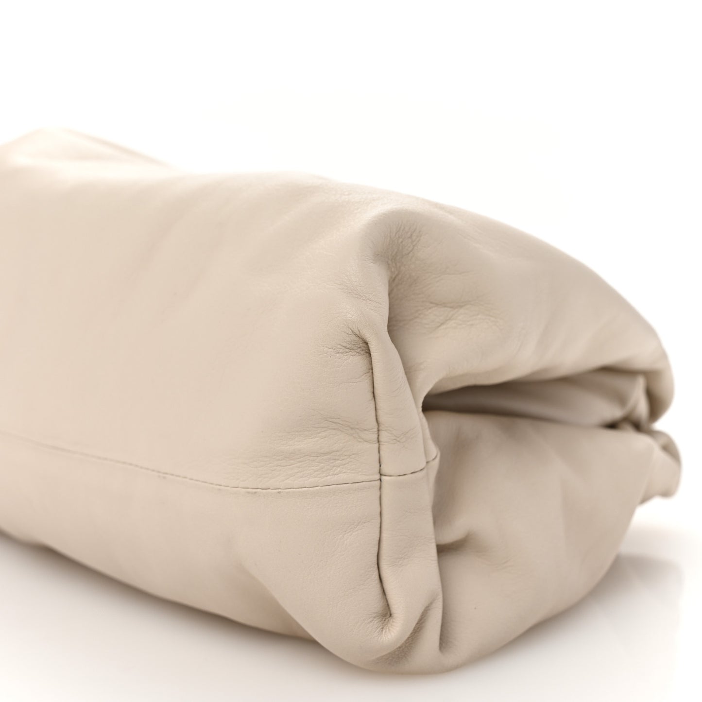 Smooth Butter Calf The Pouch Oversized Clutch Plaster