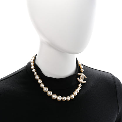 Chanel Pearl CC 100th Anniversary Necklace Light Gold 2 of 6