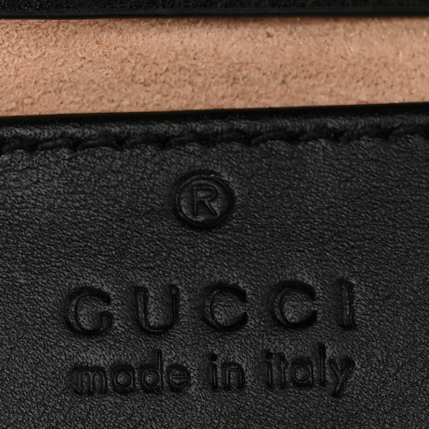 Gucci Calfskin Matelasse Super Mini GG Marmont Shoulder Bag Black 6 of 10