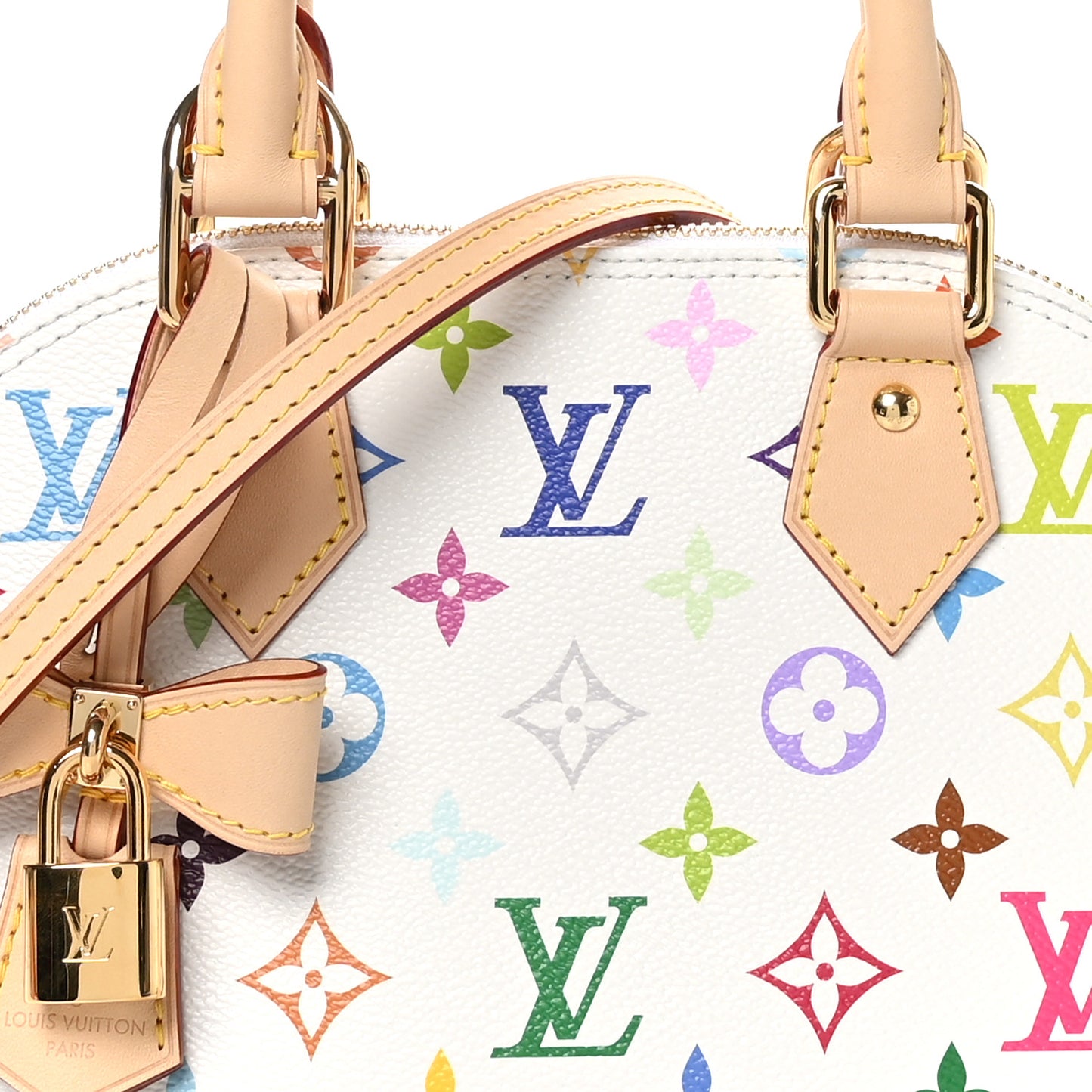 LV x TM Monogram Multicolor Alma BB White