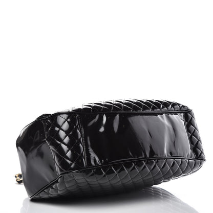 Chanel Glazed Calfskin Quilted Mademoiselle Large Frame Bag Black 4 of 10