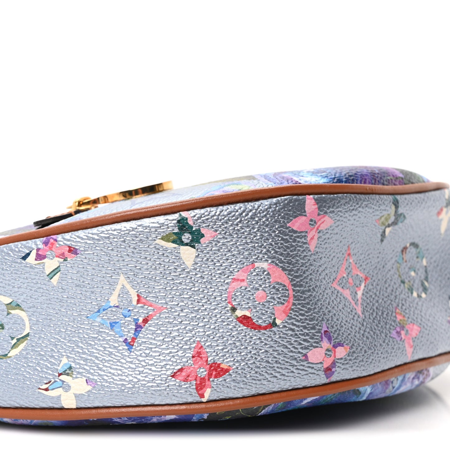 Metallic Monogram LV Garden Loop PM Blue