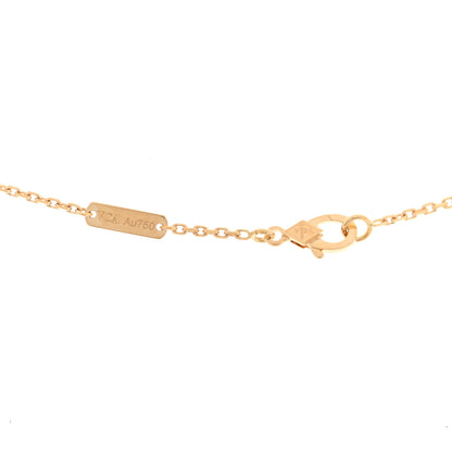 Van Cleef & Arpels 18K Yellow Gold Black Onyx Vintage Alhambra Pendant Necklace 4 of 5