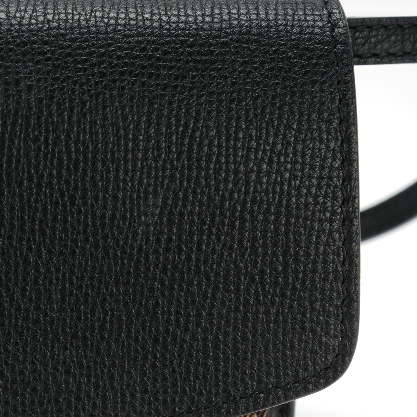 Derby Calfskin House Check Small Macken Crossbody Bag Black