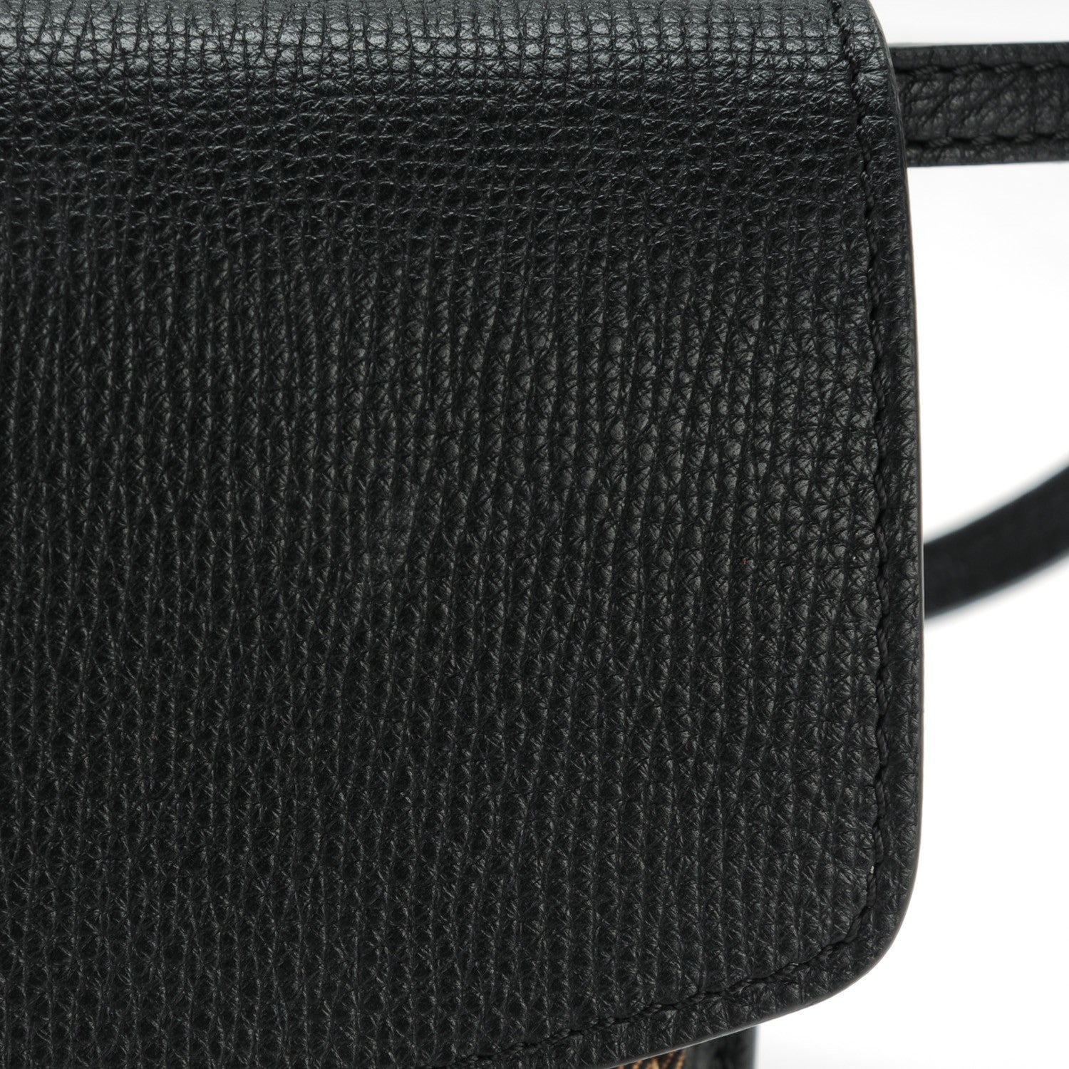Burberry Derby Calfskin House Check Small Macken Crossbody Bag Black 9 of 9