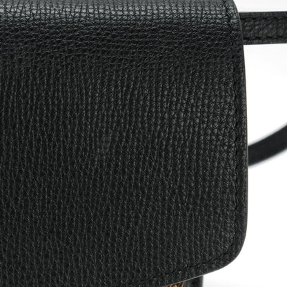 Burberry Derby Calfskin House Check Small Macken Crossbody Bag Black 9 of 9