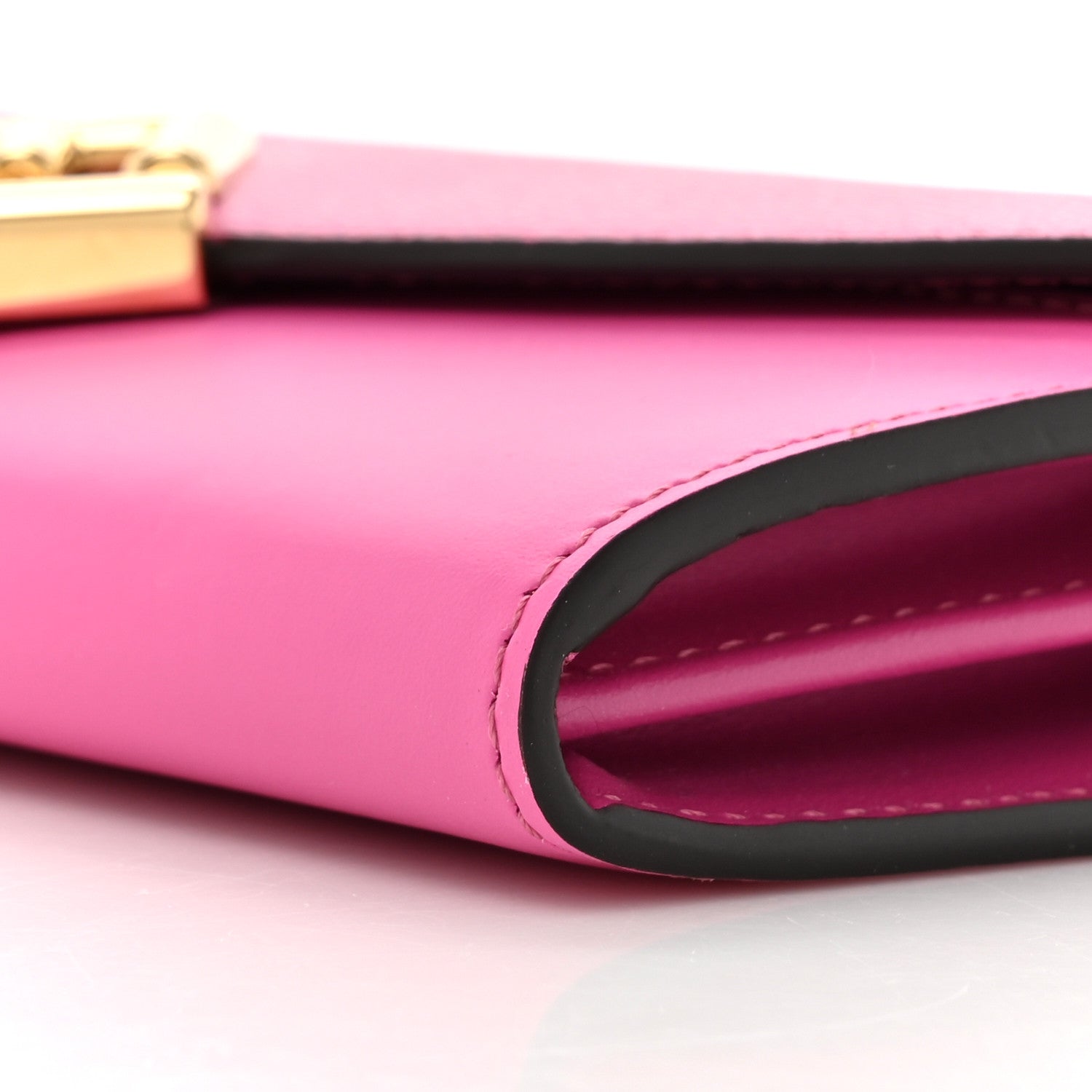 Fendi Vitello King Cruise FF Diamonds Continental Envelope Wallet On Chain Geranio Ciclamino Pilar 10 of 14