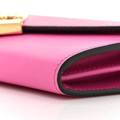 Fendi Vitello King Cruise FF Diamonds Continental Envelope Wallet On Chain Geranio Ciclamino Pilar 10 of 14