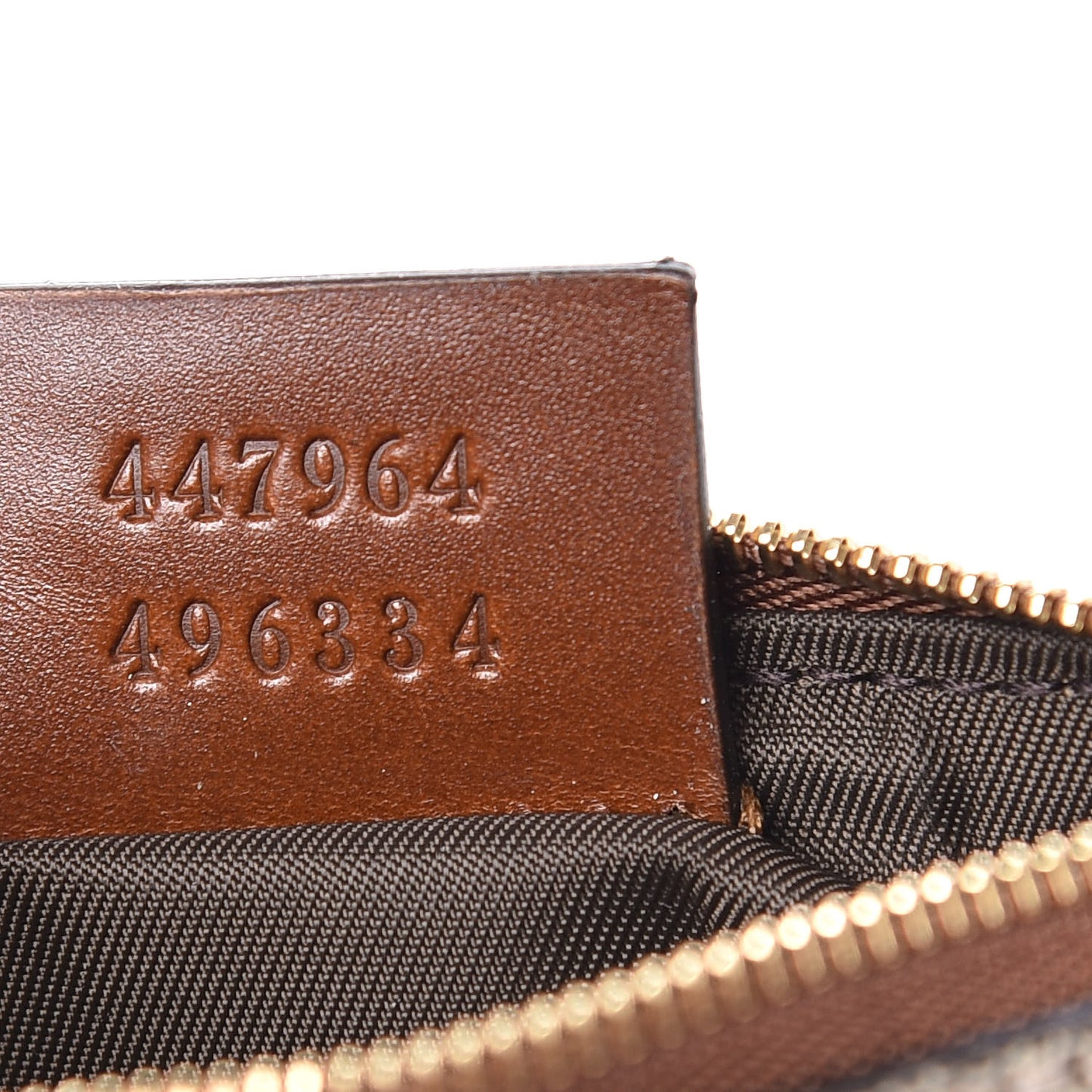 GG Supreme Monogram Key Case Brown