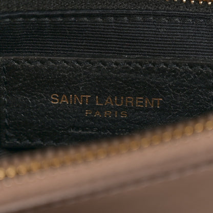 Saint Laurent Calfskin Y Quilted Monogram Medium Loulou Chain Satchel Dark Beige 6 of 13