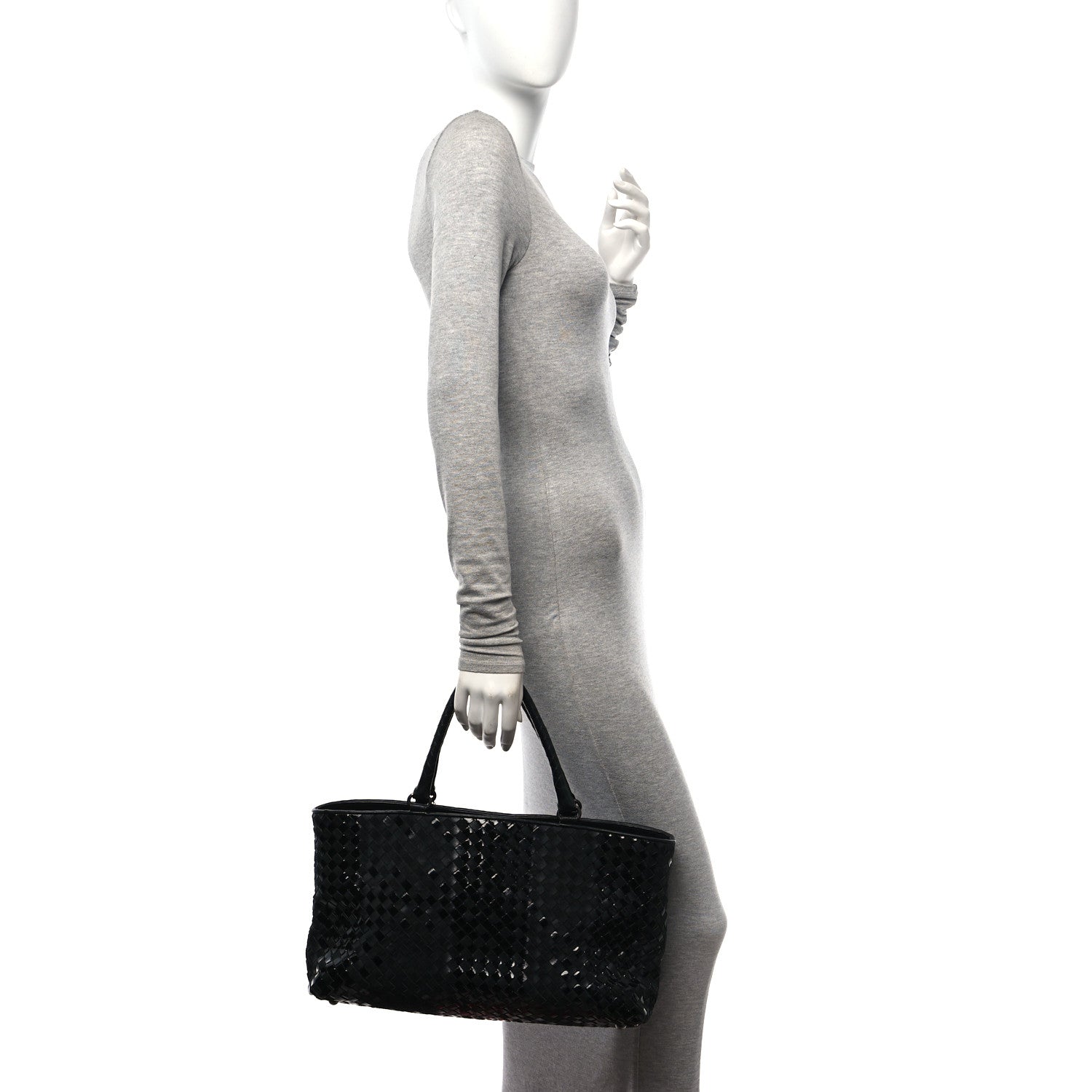 Bottega Veneta Intrecciato Rugiada Vintaga Medium Shopper Black 3 of 11