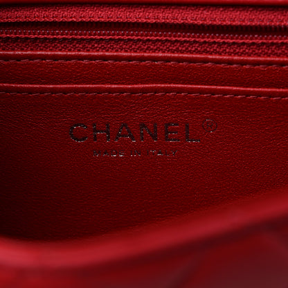 Chanel Lambskin Quilted Mini Rectangular Flap Red 6 of 11
