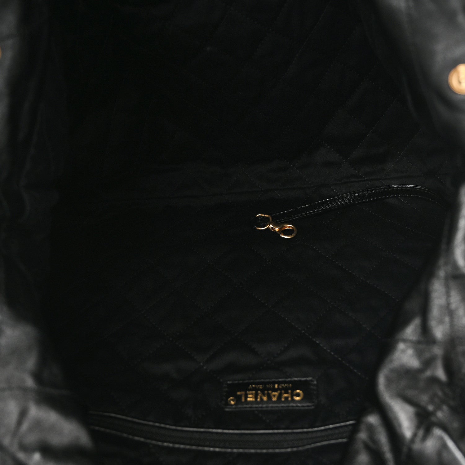 Chanel Shiny Calfskin Quilted Chanel 22 Black 6 of 11