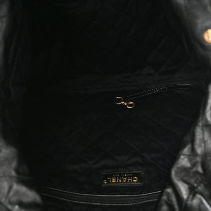 Chanel Shiny Calfskin Quilted Chanel 22 Black 6 of 11