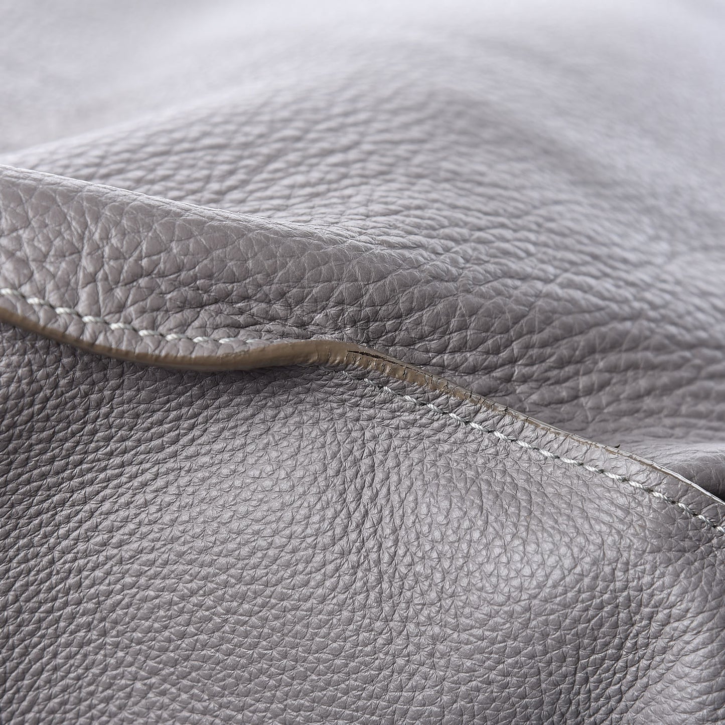 Calfskin Large Marcie Satchel Cashmere Grey