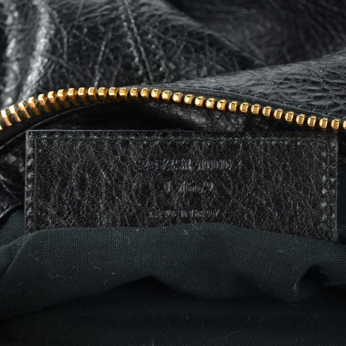 Agneau Giant 12 Gold Hardware Work Black