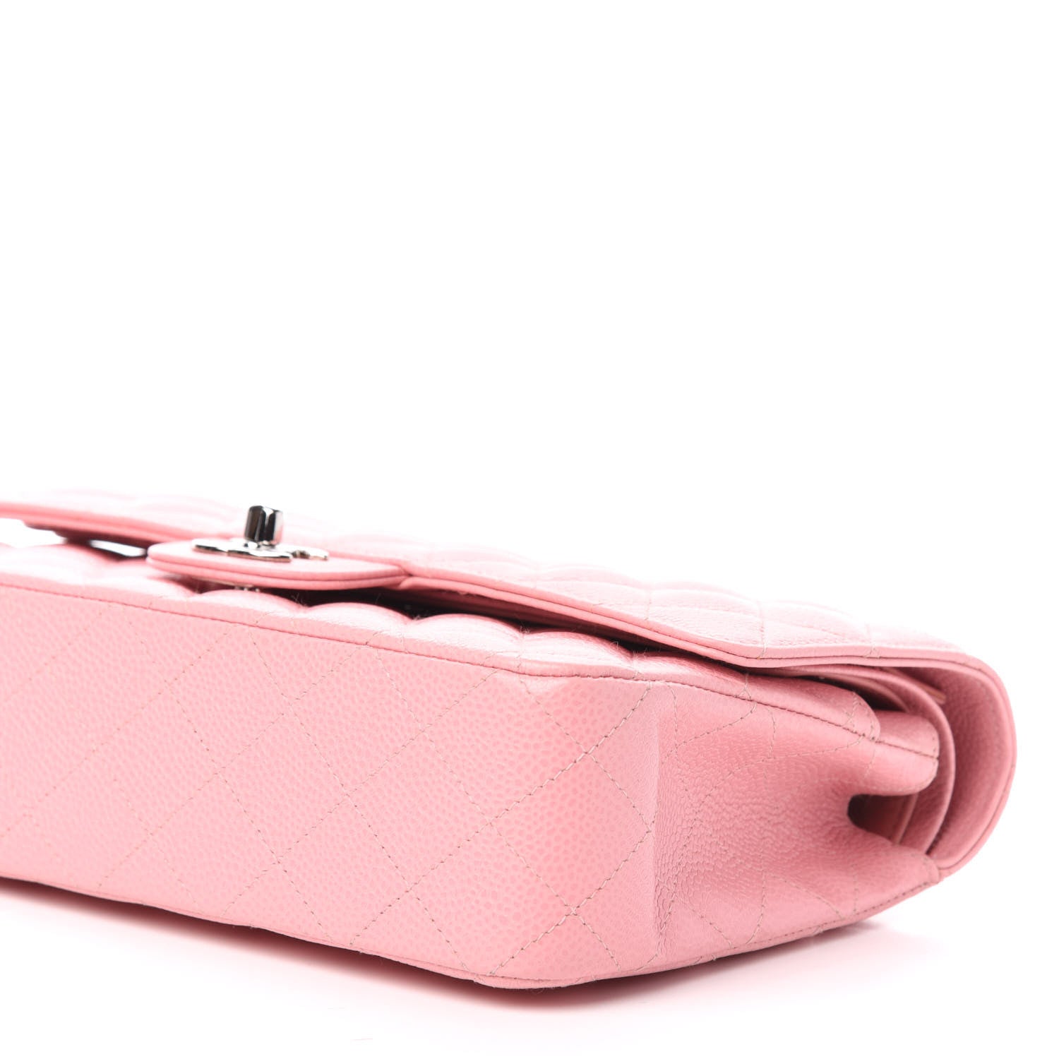 Chanel Caviar Quilted Medium Double Flap Pink 9 of 11