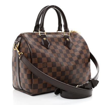 Louis Vuitton Damier Ebene Speedy Bandouliere 25 3 of 11
