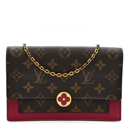 Louis Vuitton Monogram Flore Chain Wallet Fuchsia 1 of 13