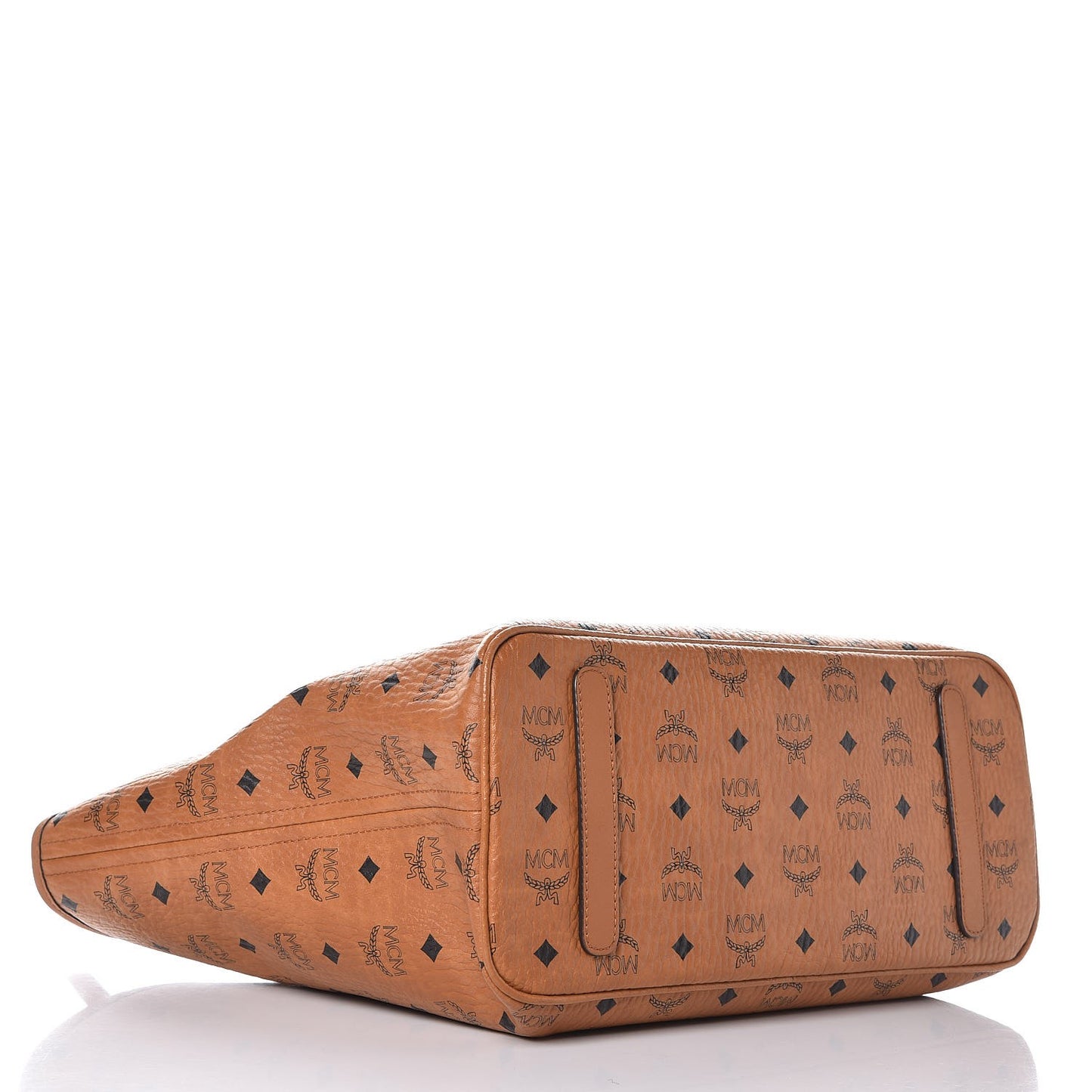 Visetos Medium Anya Top Zip Shopper Tote Cognac