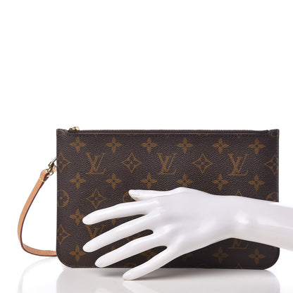 Louis Vuitton Monogram Neverfull MM GM Pochette 2 of 8