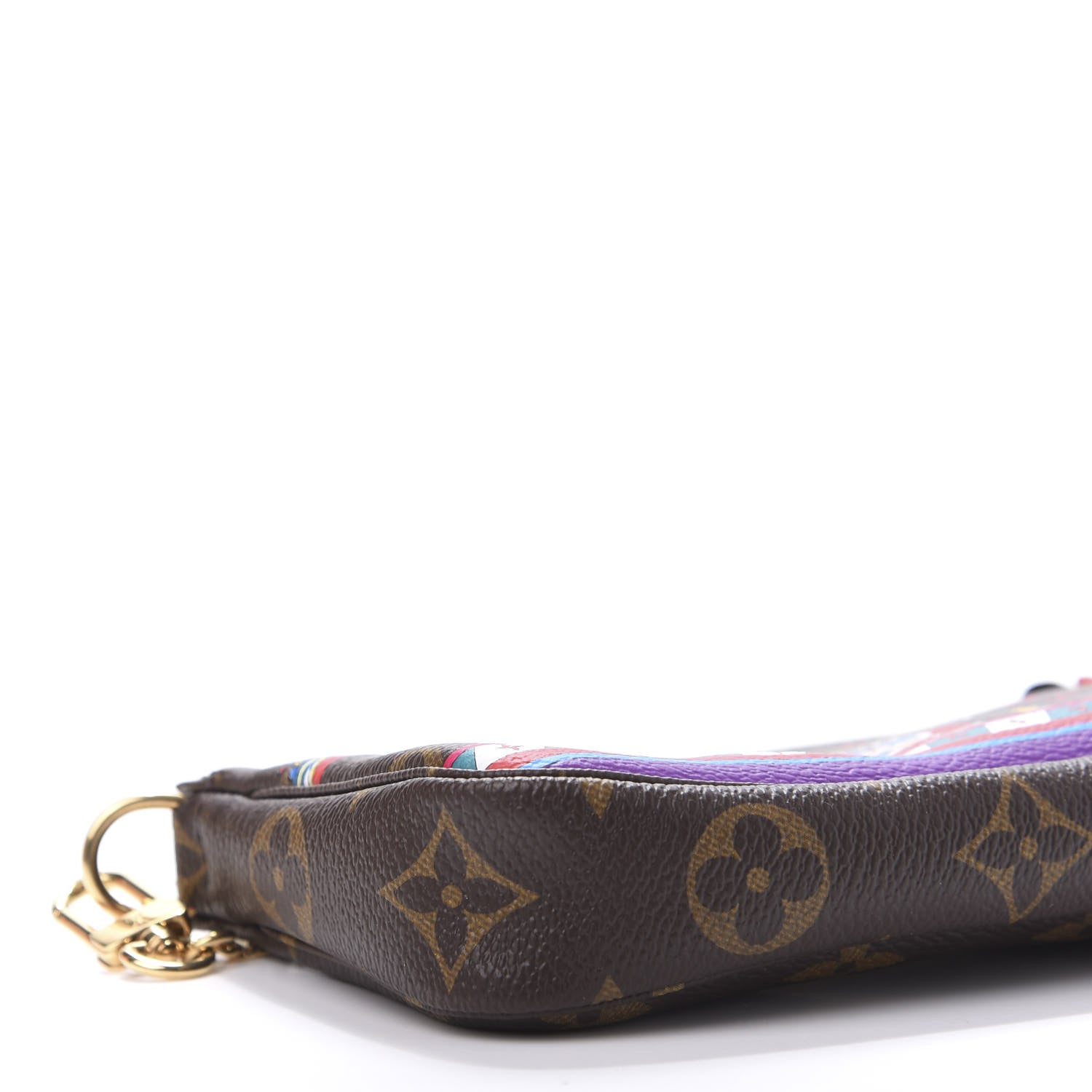 Louis Vuitton Monogram 2020 Christmas Animation Bumper Cars Mini Pochette Accessories Coquelicot 6 of 9