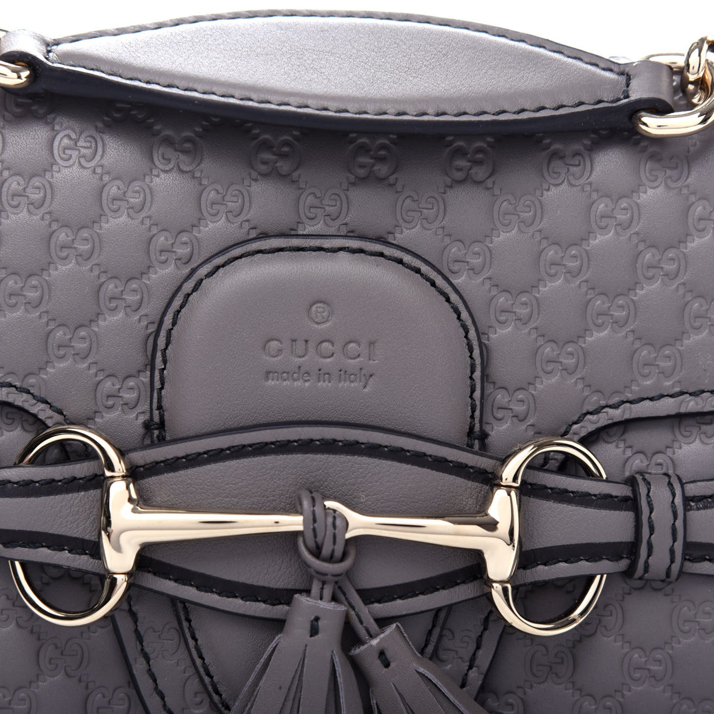 Soft Microguccissima Medium Emily Chain Shoulder Bag Loess