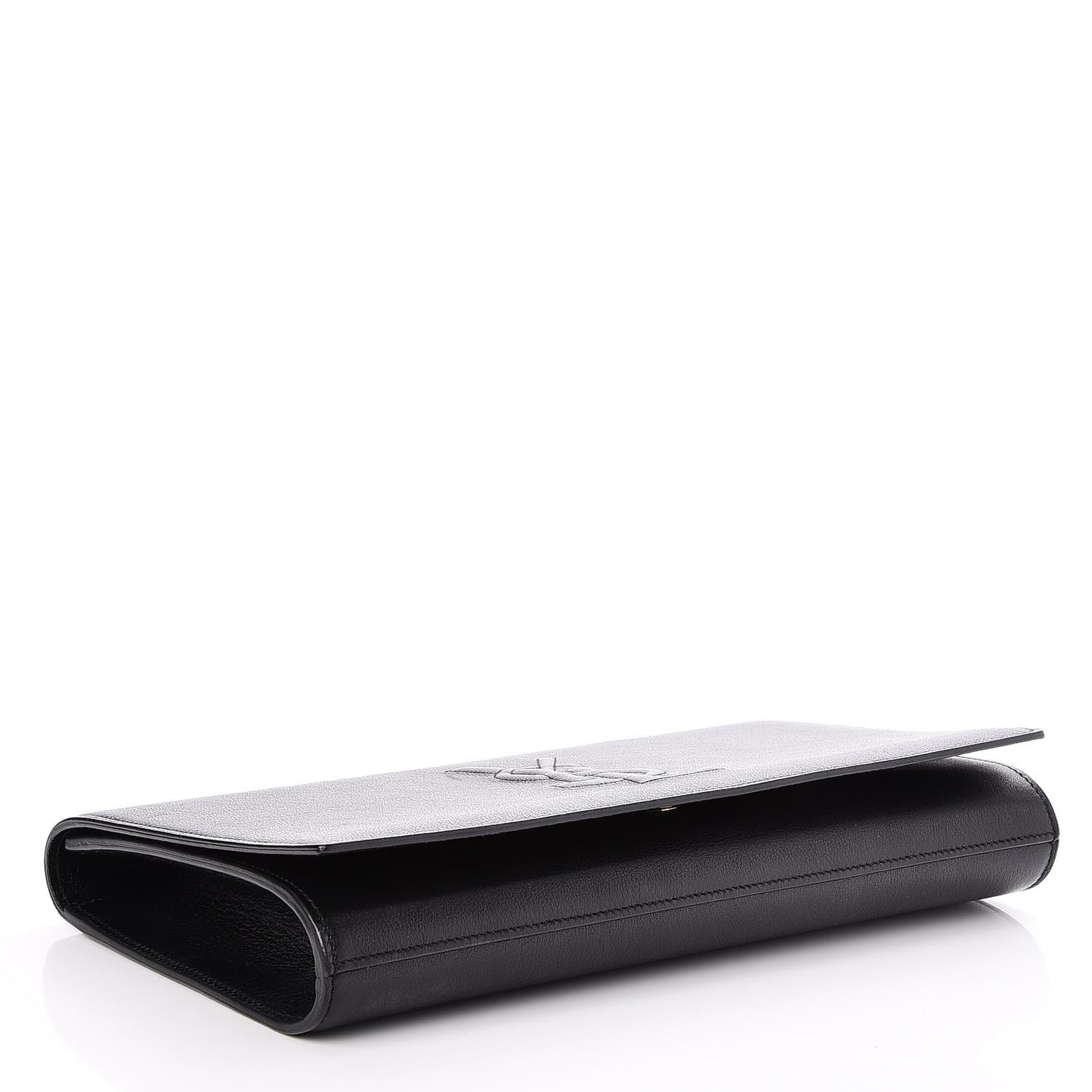 Calfskin Monogram Large Belle De Jour Clutch Black