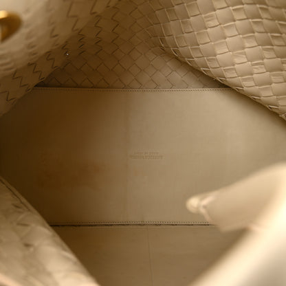 Bottega Veneta Nappa Intrecciato Large Andiamo Shoulder Bag Sea Salt 5 of 10