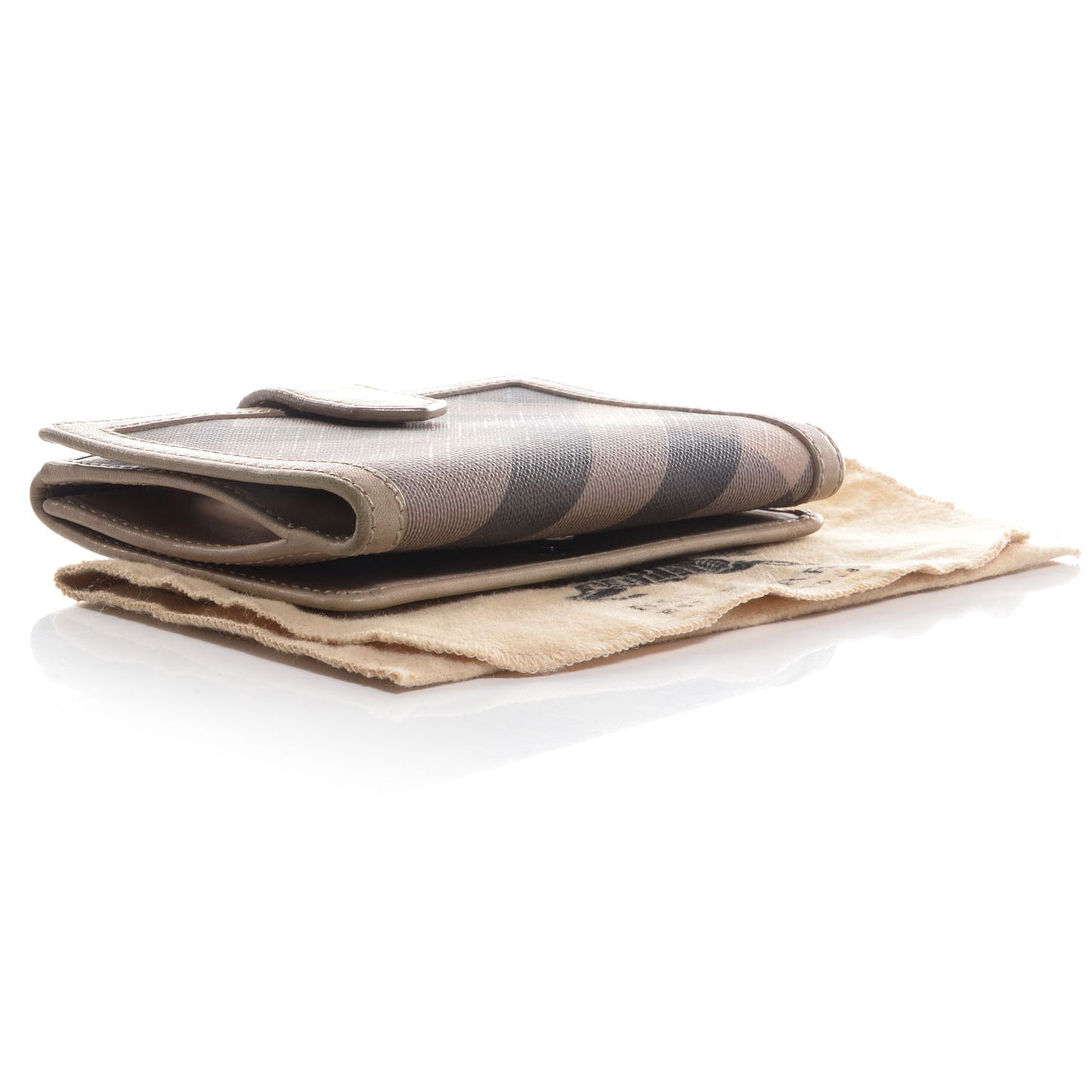 Smoked Check Compact Wallet