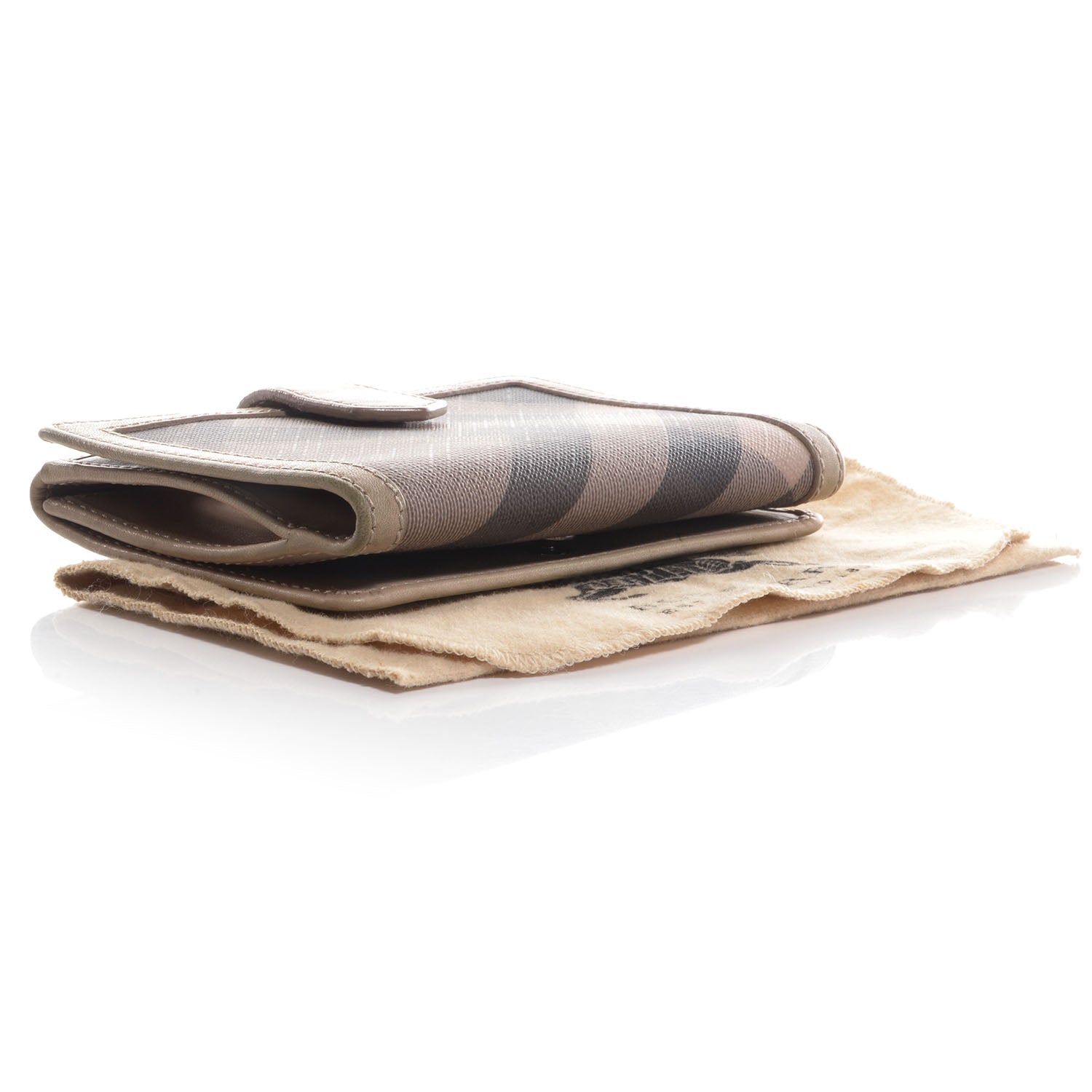 Burberry Smoked Check Compact Wallet 4 of 8