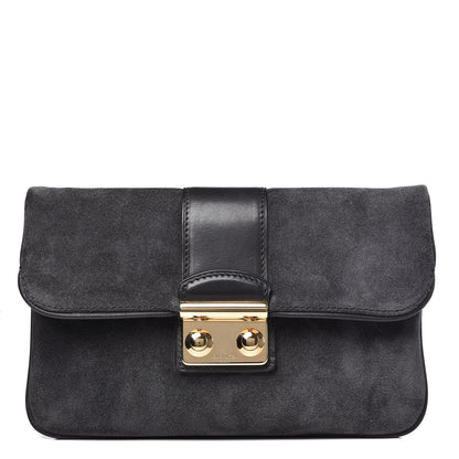 Louis Vuitton Suede Slim Clutch MM Sofia Coppola Cobalt 1 of 7