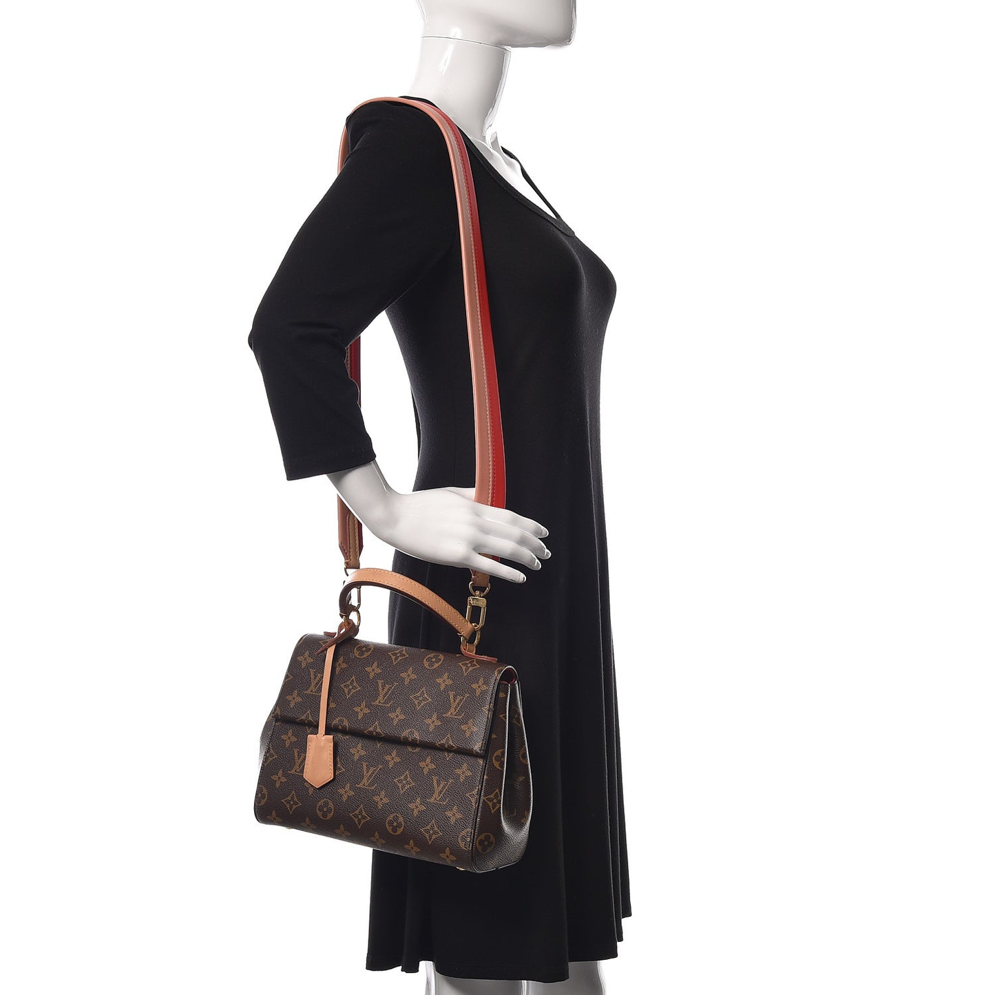 Monogram Cluny BB Rose Coquelicot