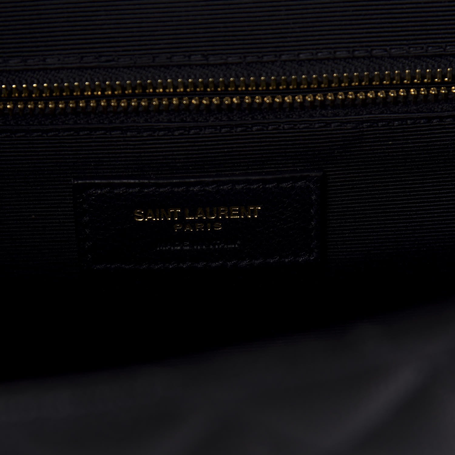 Saint Laurent Grain De Poudre Textured Mixed Matelasse Large Triquilt Monogram Satchel Black 7 of 10