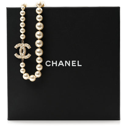 Chanel Pearl CC 100th Anniversary Necklace Light Gold 8 of 8