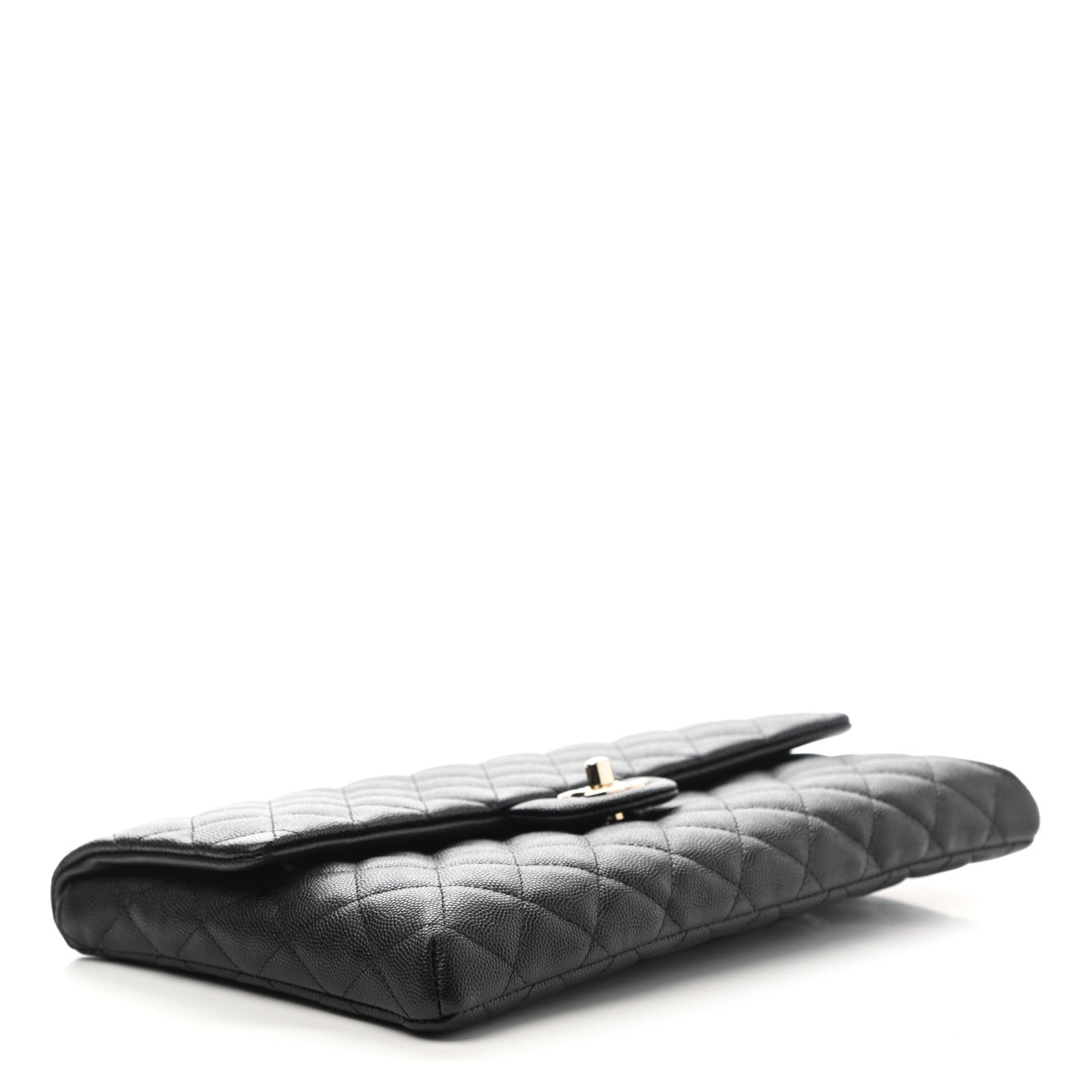 Chanel Caviar Quilted Flap Clutch Black 4 of 8