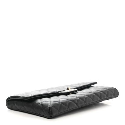 Chanel Caviar Quilted Flap Clutch Black 4 of 8