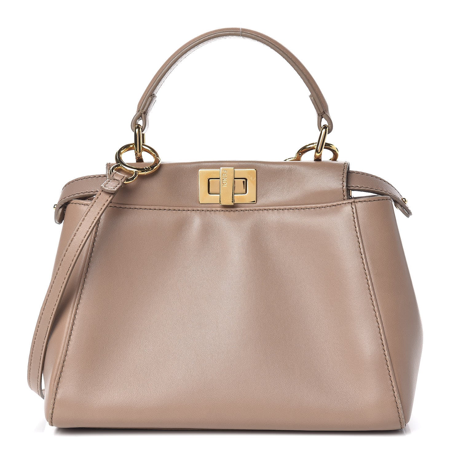 Fendi Nappa Mini Peekaboo Iconic Satchel Ratmusquet 1 of 17