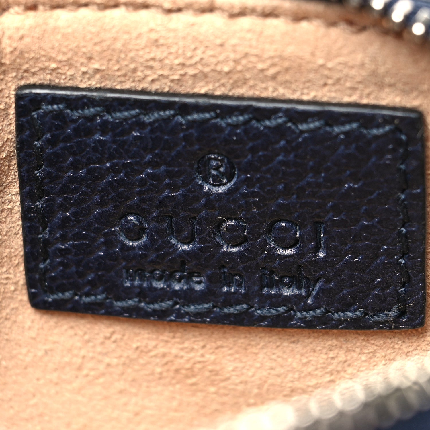 Gucci GG Supreme Monogram Web Ophidia Key Case Beige Blue 6 of 8