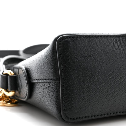 Gucci Calfskin GG Web Small Ophidia Dome Shoulder Bag Black 9 of 10