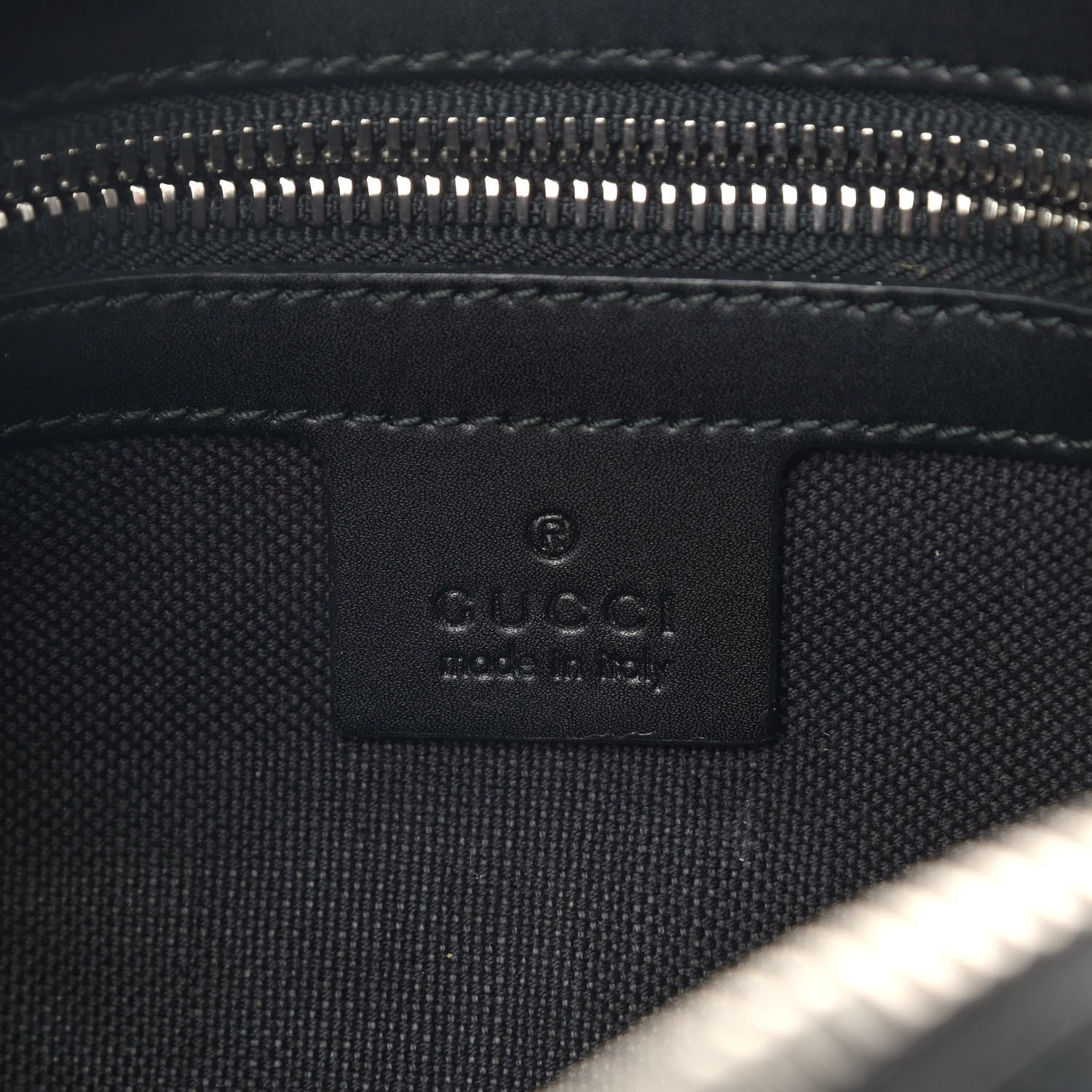 Gucci Soft GG Supreme Monogram Web Belt Bag Black Grey 5 of 9