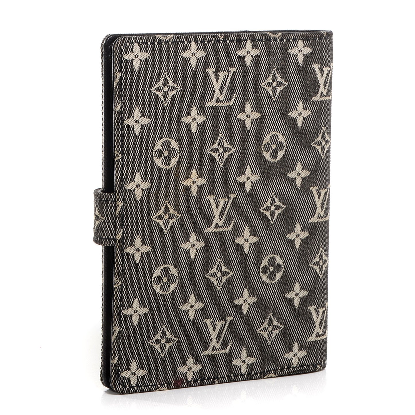 Mini Monogram Small Ring Agenda Cover Black