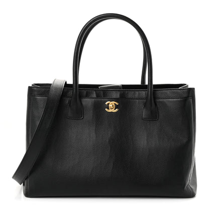 Chanel Calfskin Cerf Executive Shopper Tote Black 1 of 10