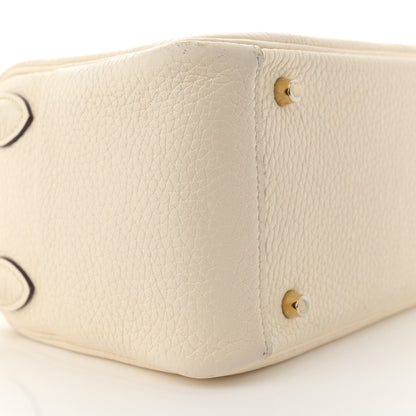 Hermes Taurillon Clemence Mini Lindy 20 Nata 9 of 12