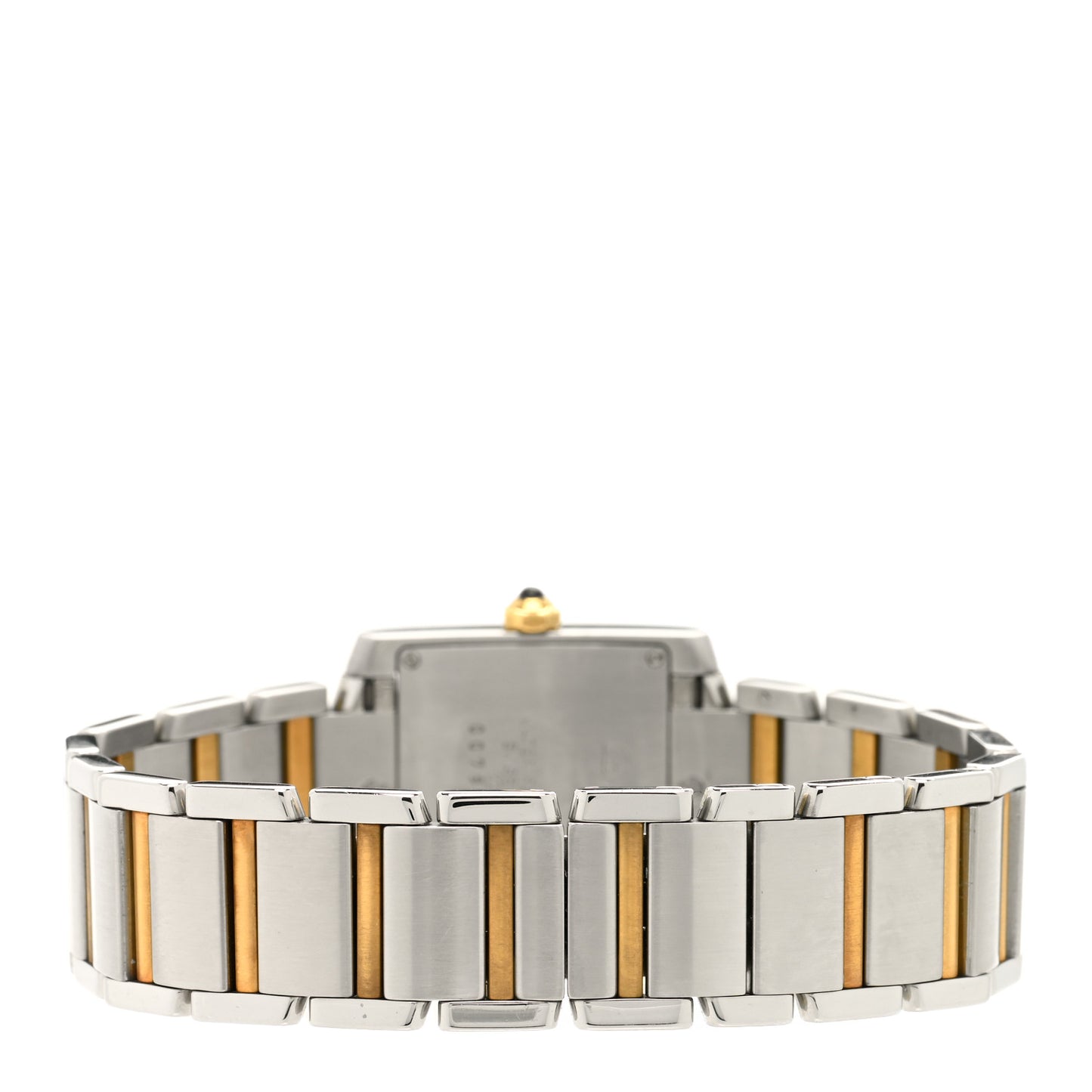 Stainless Steel 18K Yellow Gold 25mm Tank Francaise Quartz Watch