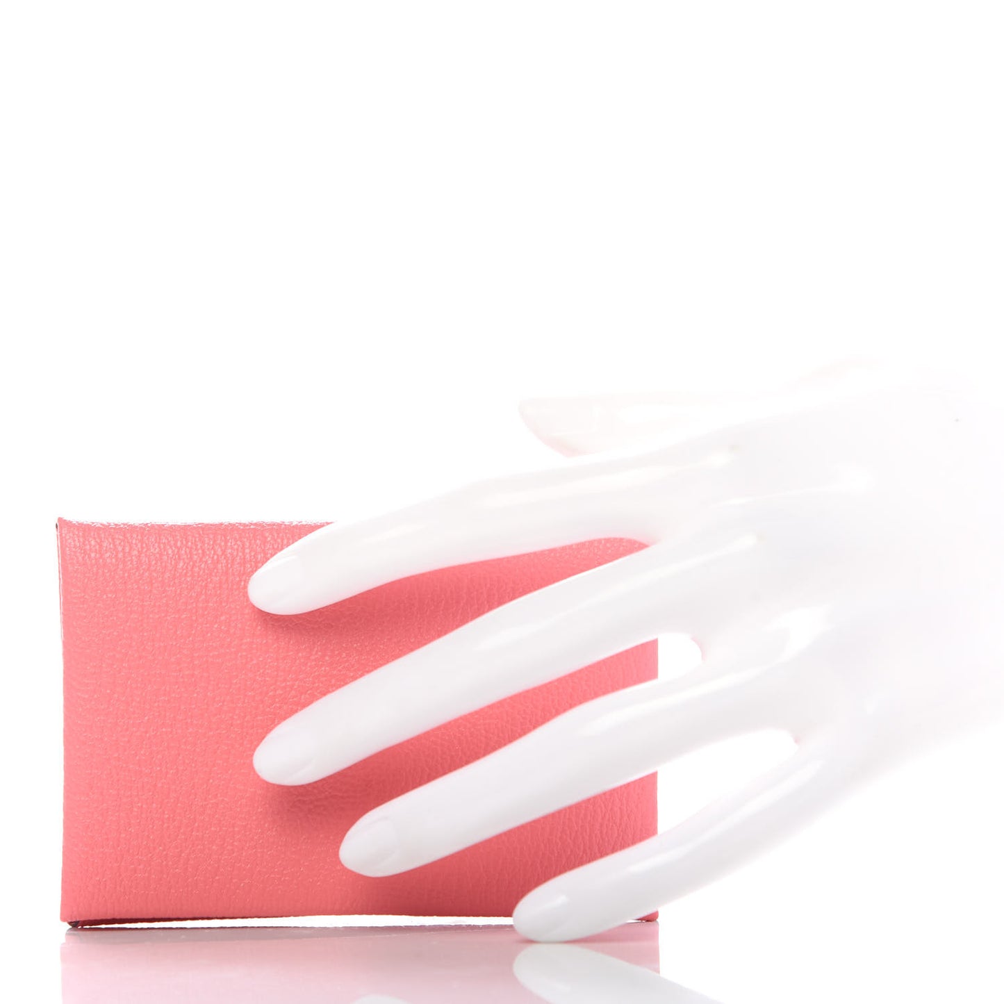Chevre Mysore Calvi Card Case Rose Ete