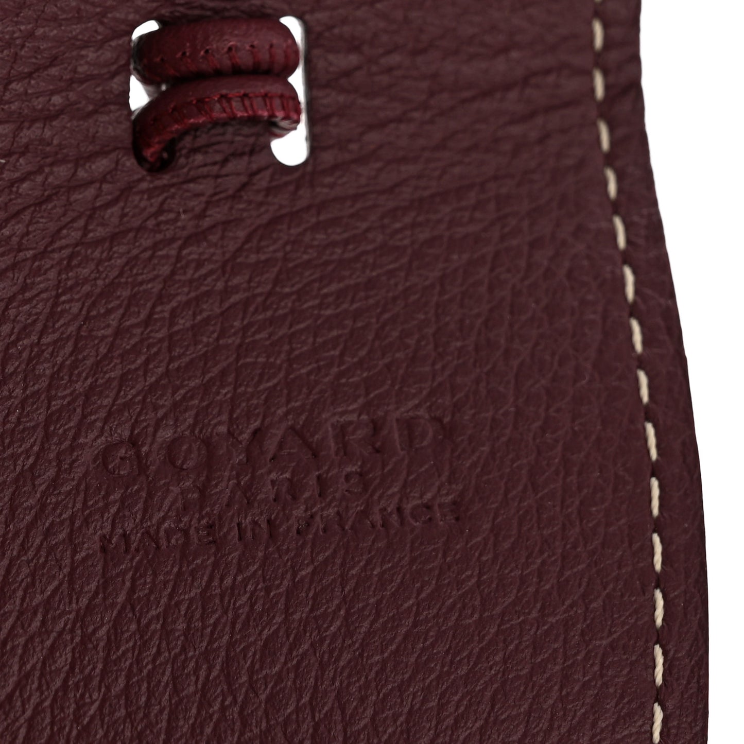Calfskin Bag Clip Bordeaux