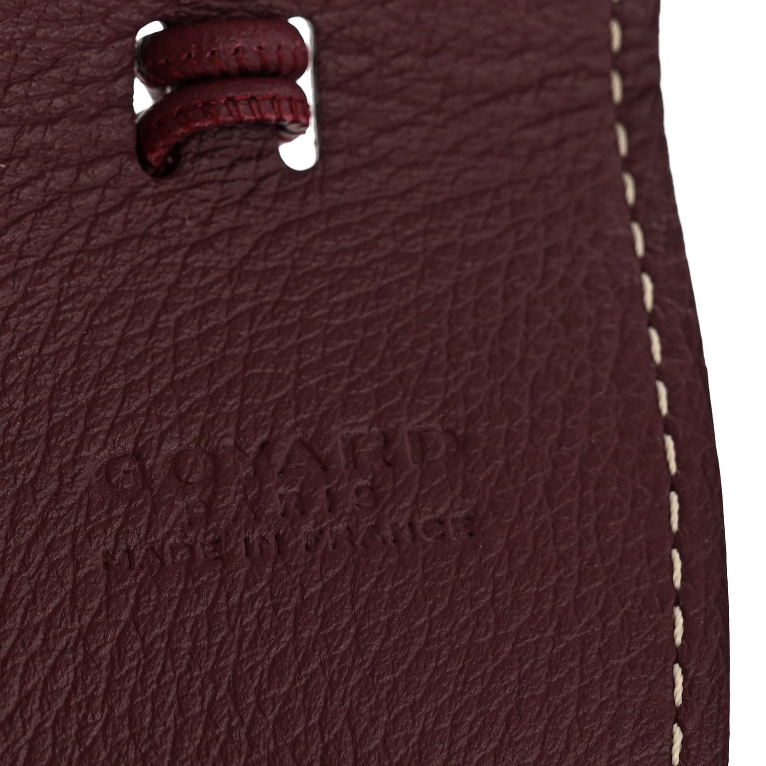 Goyard Calfskin Bag Clip Bordeaux 3 of 4