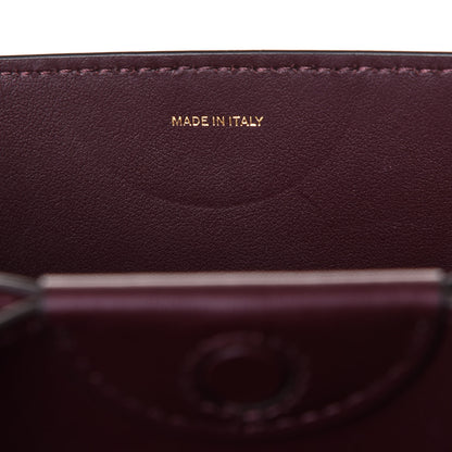 Burberry Calfskin Embossed Monogram Large Crossbody Oxblood 10 of 12