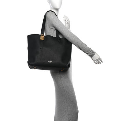 Louis Vuitton Grained Calfskin Low Key Cabas MM Black 2 of 11